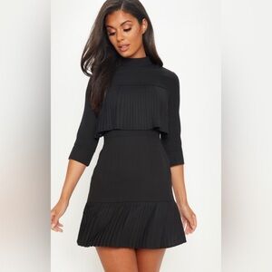 Pretty Little Thing Pleated Frill Hem Bodycon Dress